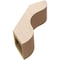 Ekena Millwork 5-inch W x 14-inch D x 14-inch H Carmel Rough Cedar Woodgrain TimberThane Knee Brace, Primed BRCUR05X14X14CARRCPR - alternate 3